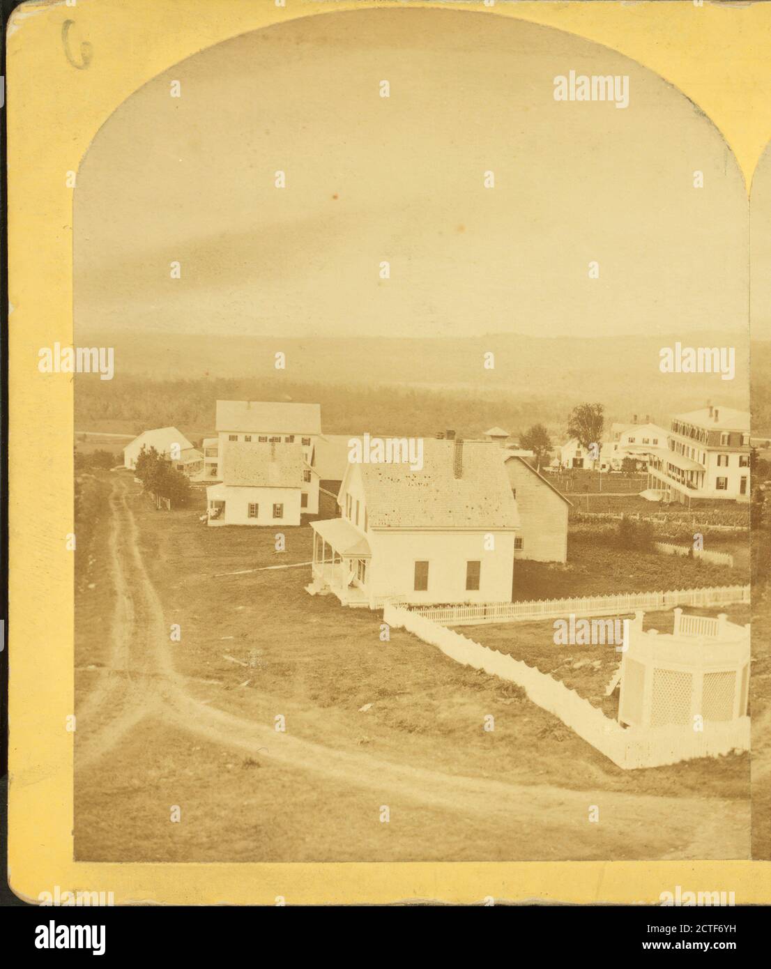 View from Waumbek House, Jefferson, N.H., Kilburn, B. W. (Benjamin West) (1827-1909), Houses, New Hampshire, Jefferson (N.H Stock Photo