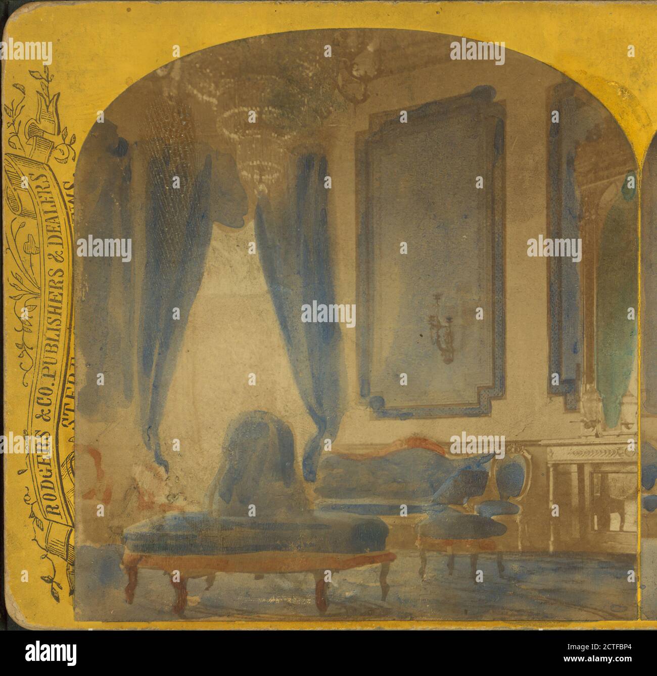 Blue Room in the White House., White House (Washington, D.C