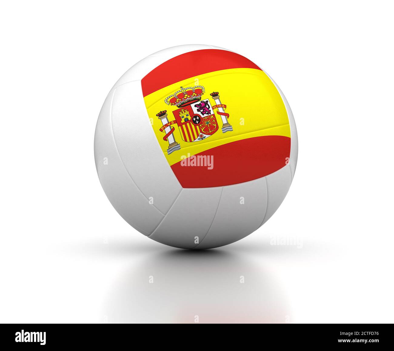Spanish Volleyball Team (isolated with clipping path Stock Photo Alamy