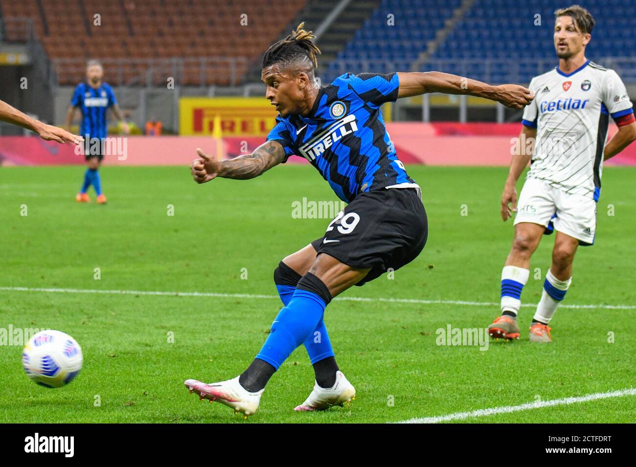 Dalbert (Inter) during FC Internazionale vs Pisa, Soccer Test Match, Milan, Italy, 19 Sep 2020 Stock Photo
