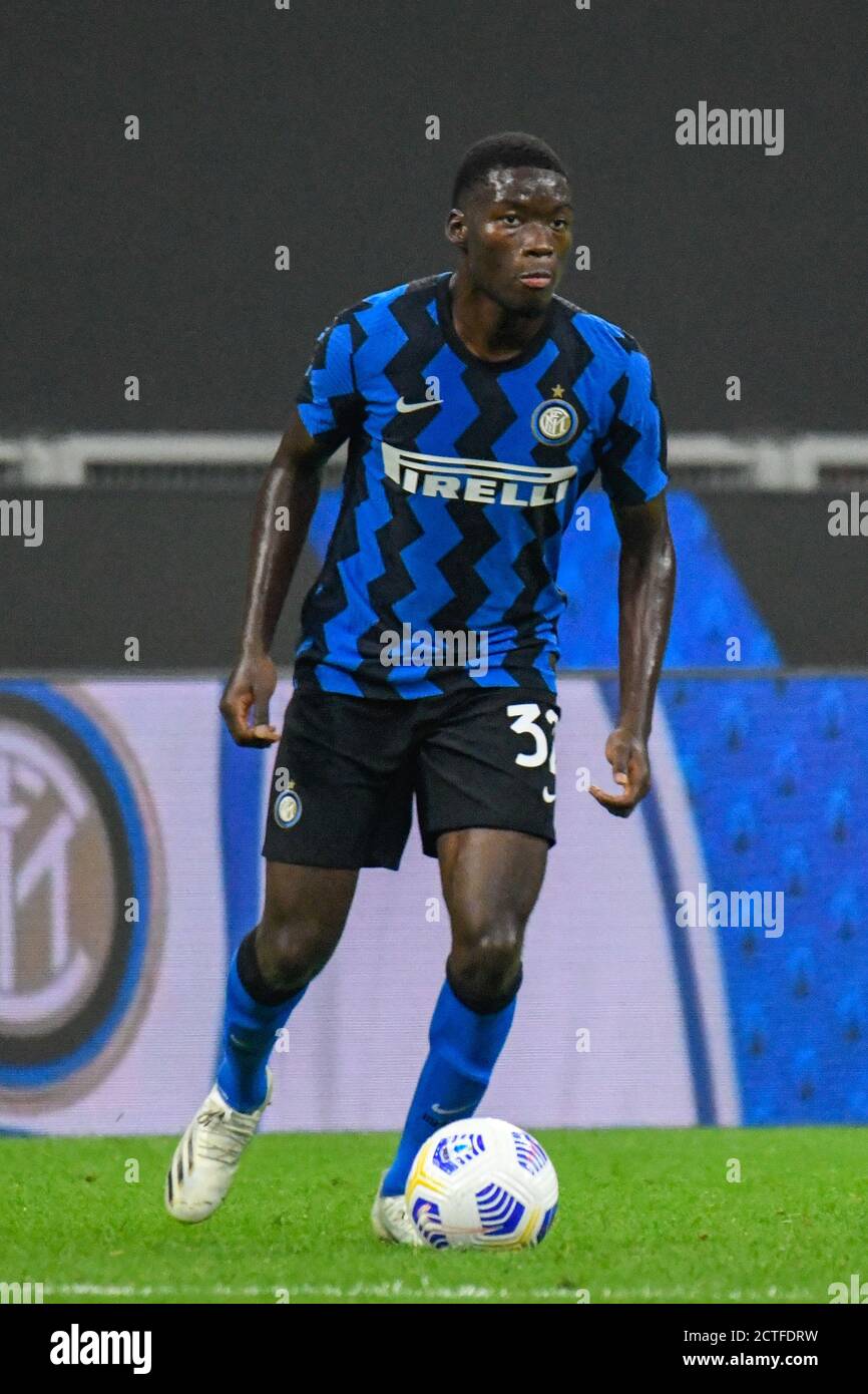 Lucien Agoume (Inter) during FC Internazionale vs Pisa, Soccer Test Match, Milan, Italy, 19 Sep 2020 Stock Photo