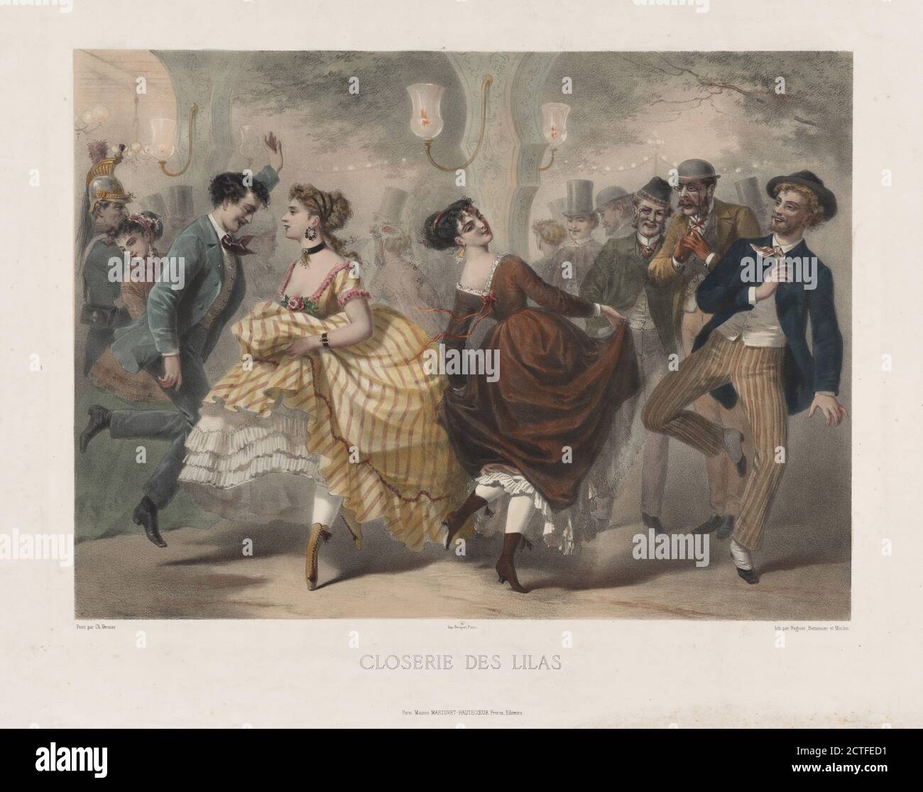 Closerie des lilas, still image, Prints, 1860 - 1869, Regnier, Claude, Vernier, Charles, 1831-1887, Bettannier, Joseph, Morlon, A Stock Photo