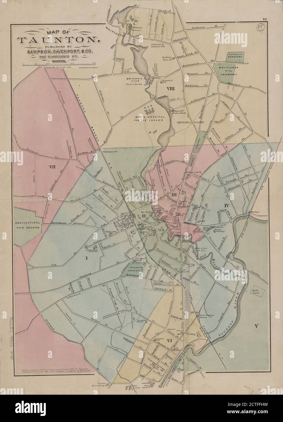Taunton Map And Surrounding Area Taunton Map High Resolution Stock Photography And Images - Alamy