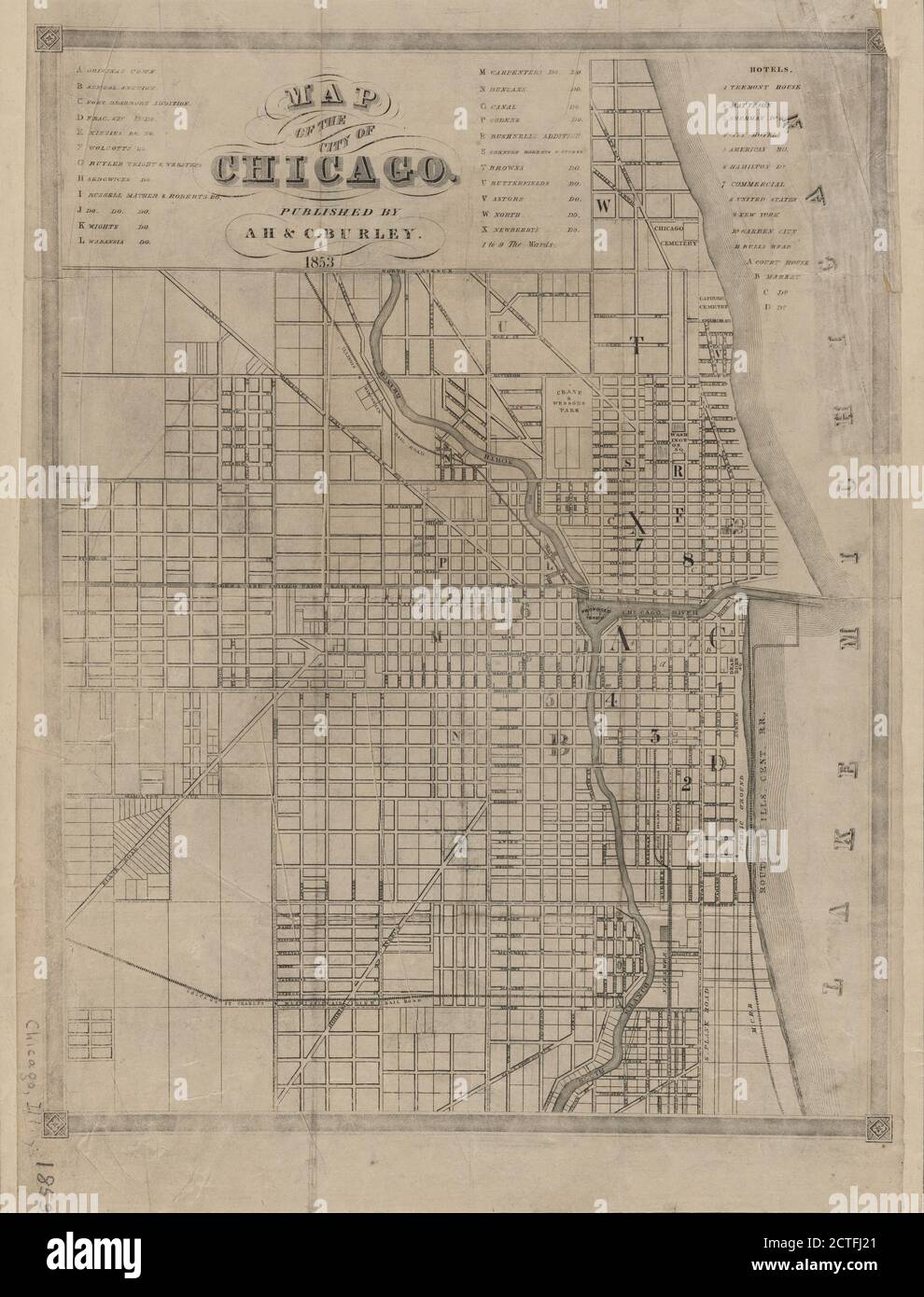 Old Maps Of Chicago _ Chicago maps: transport maps and tourist maps of ...
