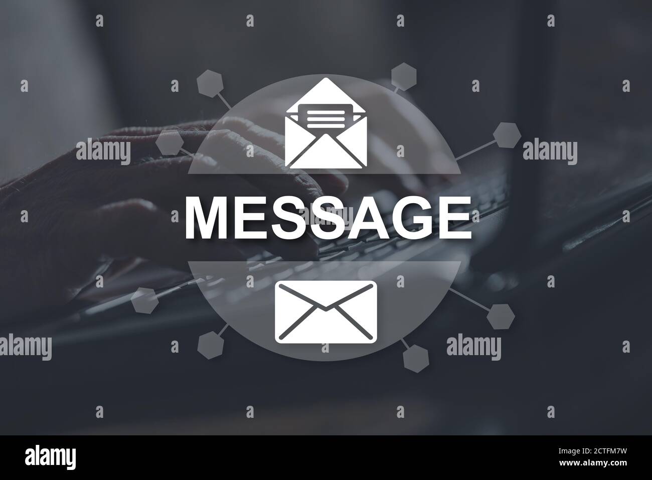 Illustrated message hi-res stock photography and images - Alamy