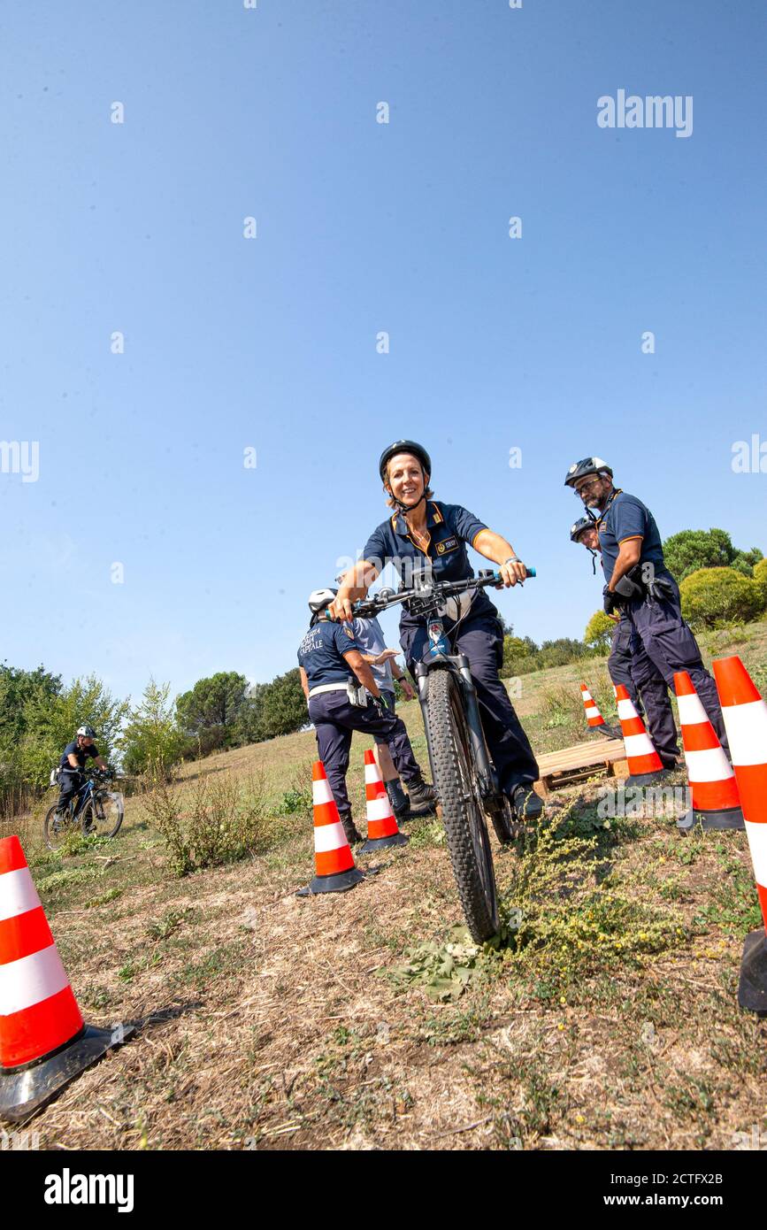 REPARTO TIBER VIGILI URBANI, CORSO E DIPLOMI Stock Photo