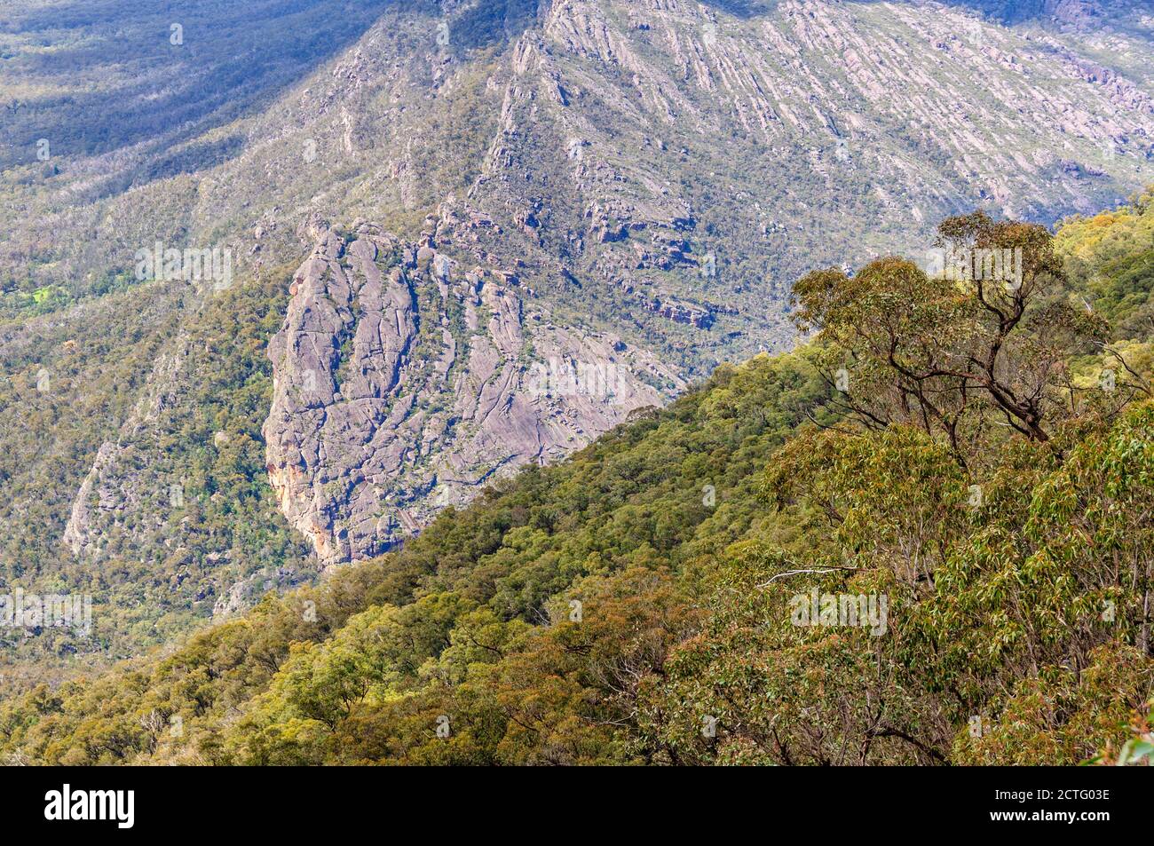 View from the Boroka Lookout - Halls Gap, Victora, Australia Stock Photo