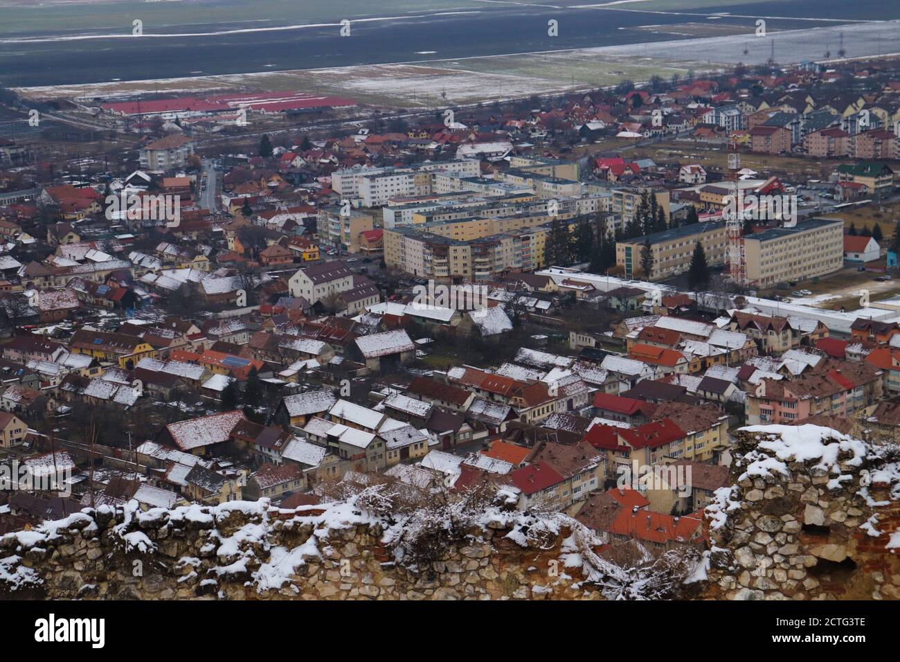 Rasnov City, Romania, view, landscape Stock Photo