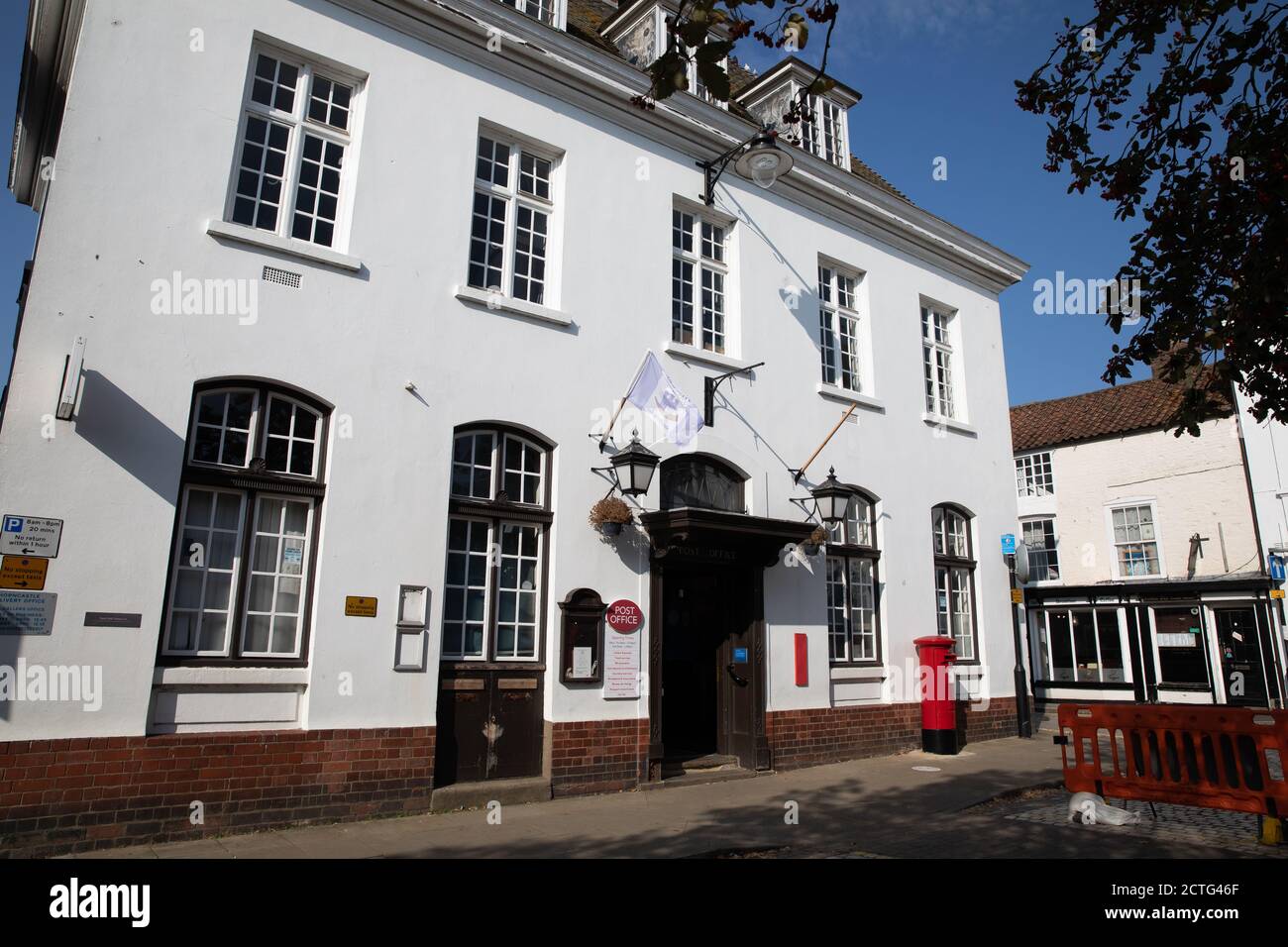 Post Office in Horncastle, Lincolnshire on a sunny day Stock Photo