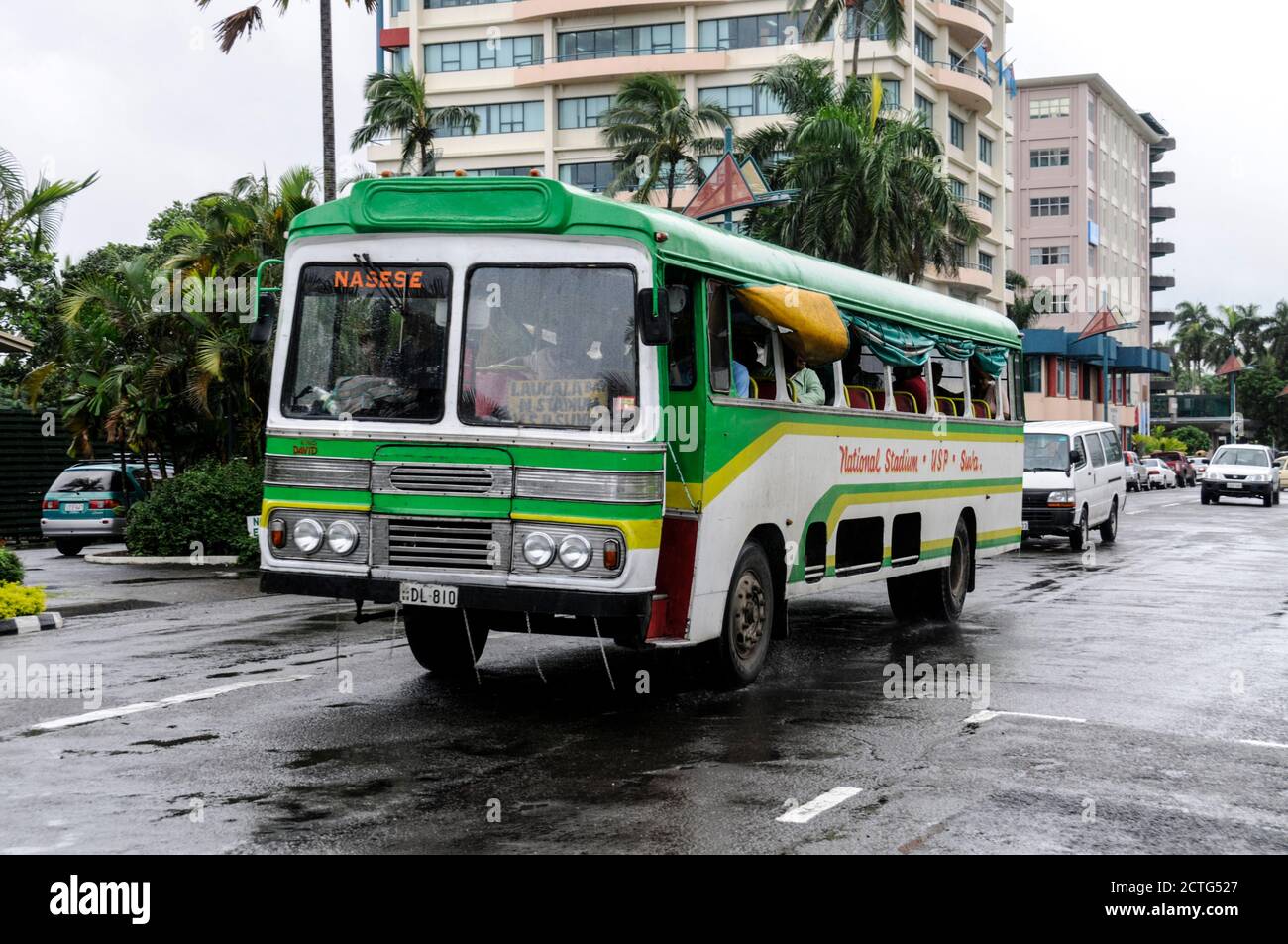 A public transport bus in Suva, Fiji Stock Photo Alamy