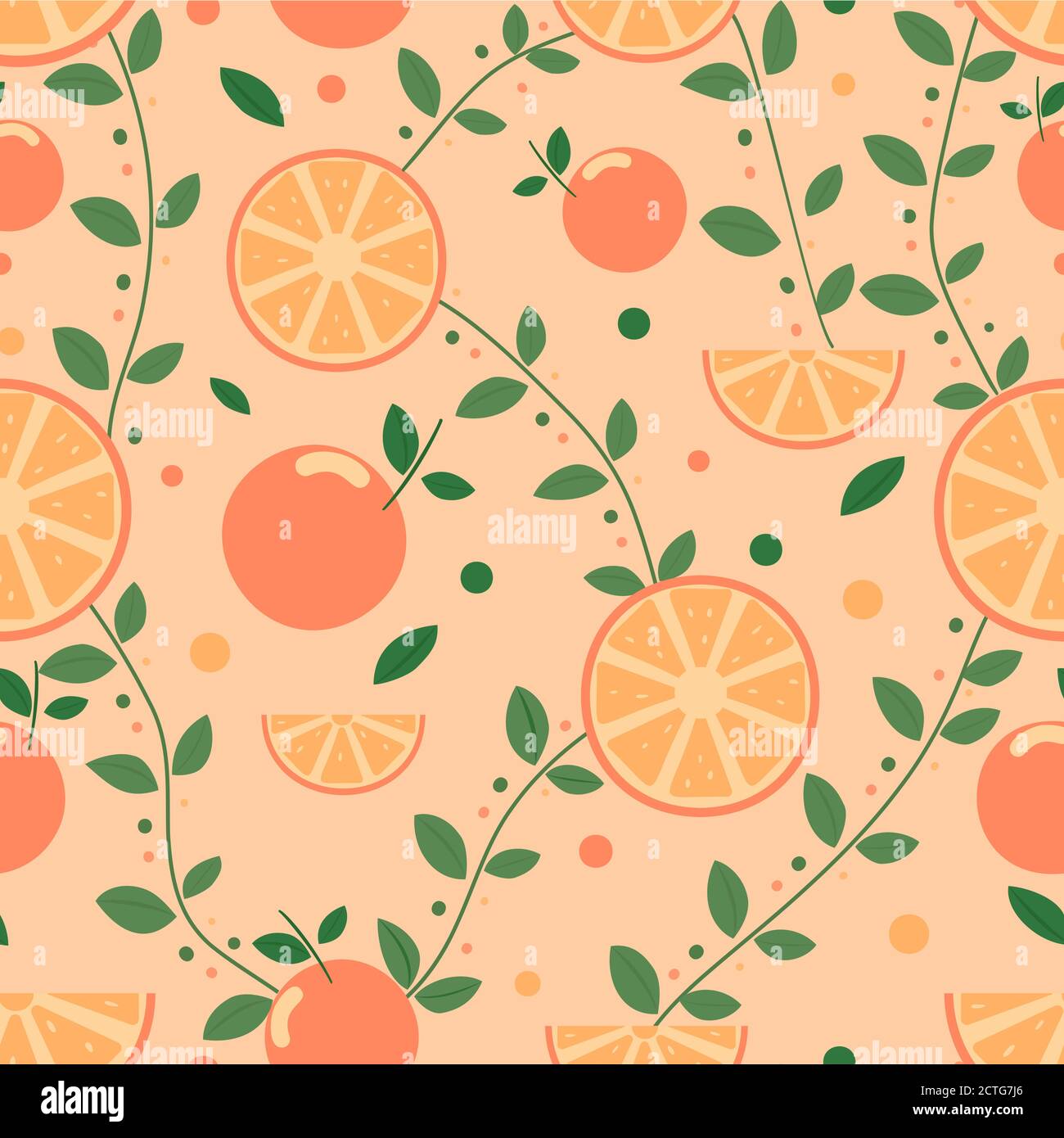 orange pattern Stock Vector