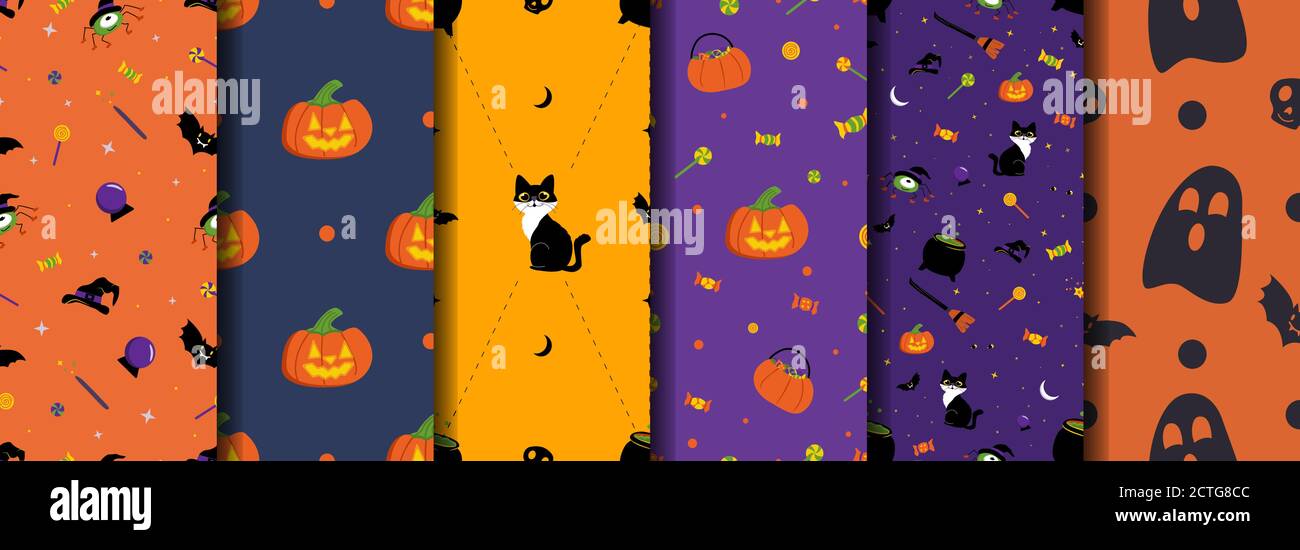 Halloween patterns Stock Vector