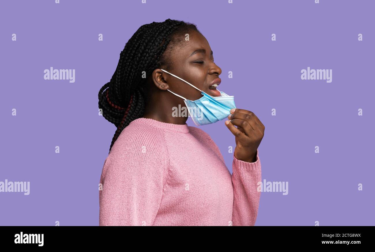 Woman medical mask hi-res stock photography and images - Alamy