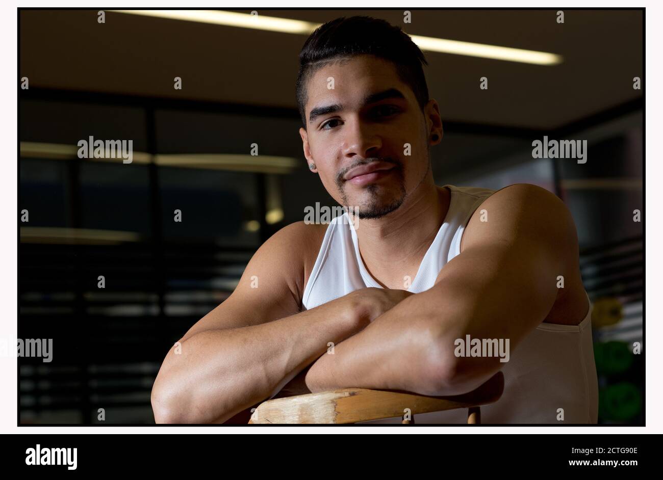 LOUIS SMITH, GB OLYMPIC GYMNAST AT THE LONDON 2012, DISCUSSES HIS RETURN TO COMPETITIVE FITNESS.       PICTURE CREDIT :  © MARK PAIN / ALAMY Stock Photo