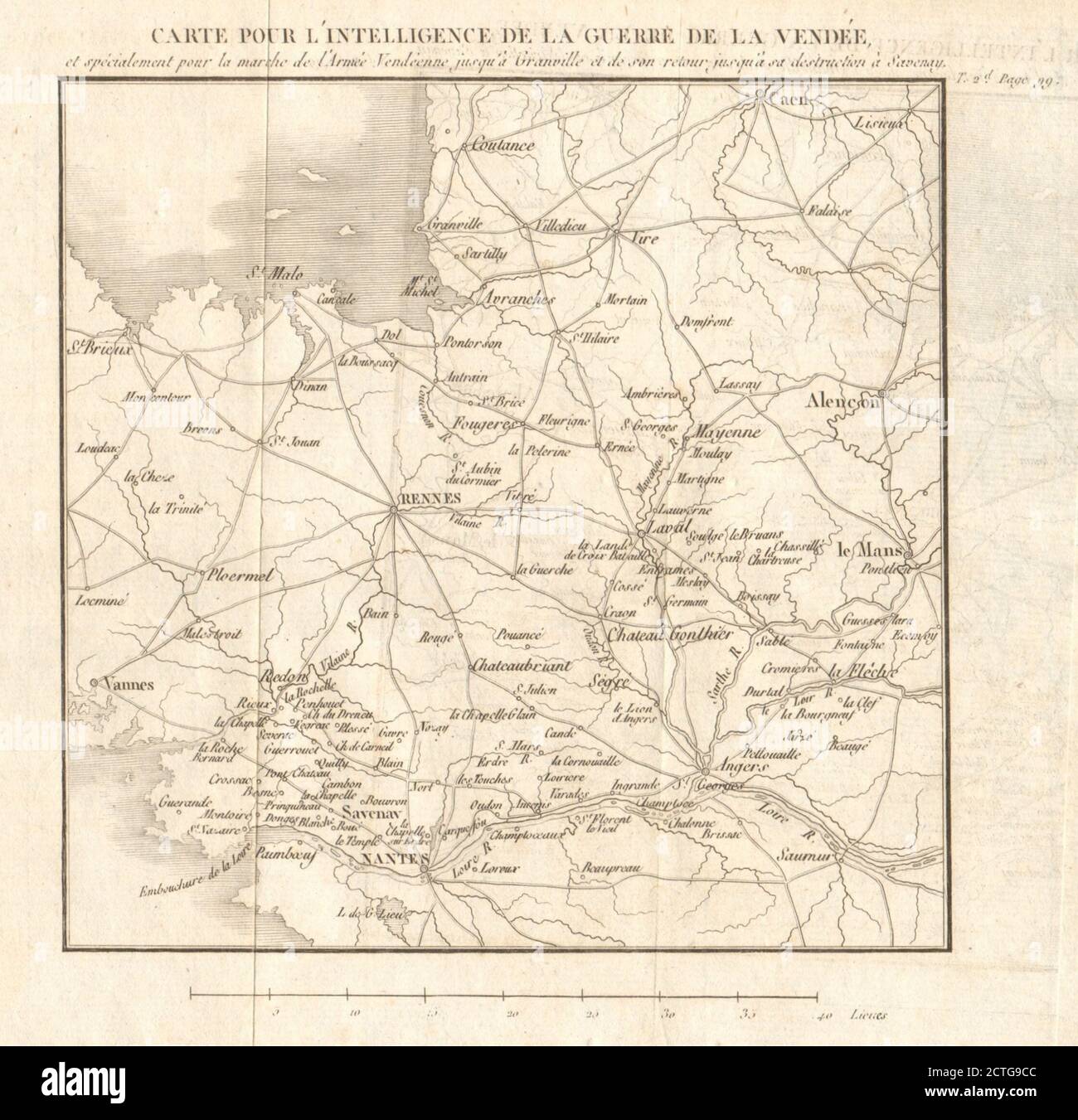 Guerre de Vendée 1793. War of First Coalition. Loire 1817 old antique