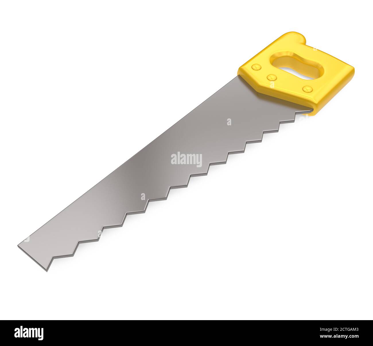 Hand Saw Isolated Stock Photo