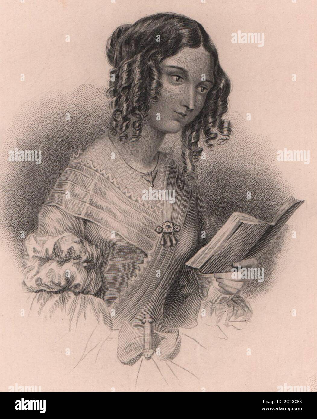 Taida. Polish lady 1839 old antique vintage print picture Stock Photo