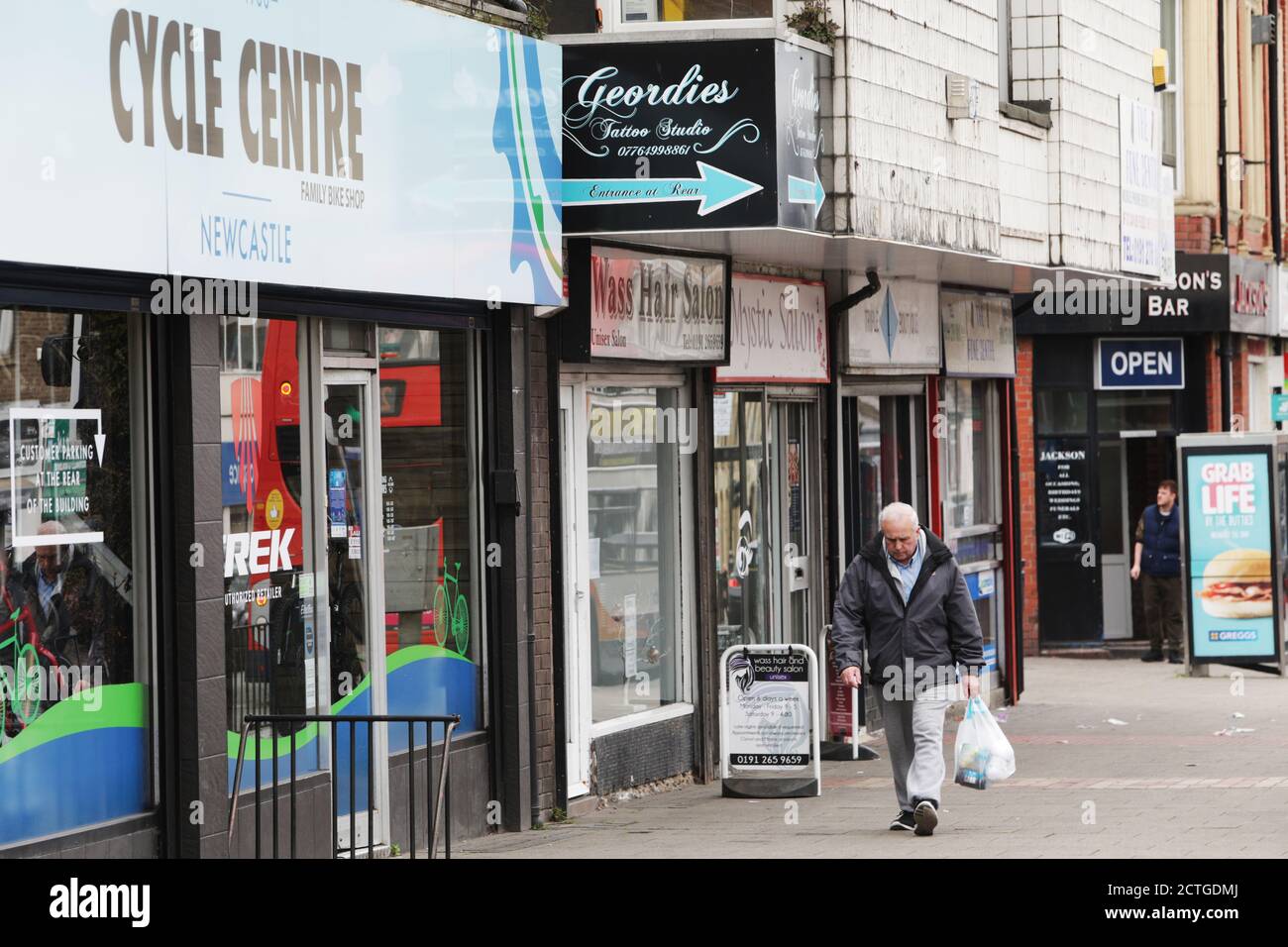 Shields Road, Byker, Newcastle. Stock Photo