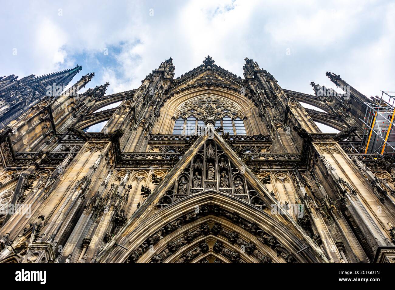 Low angle shot of a beautiful cathedral of Cologne, Germany Stock Photo ...