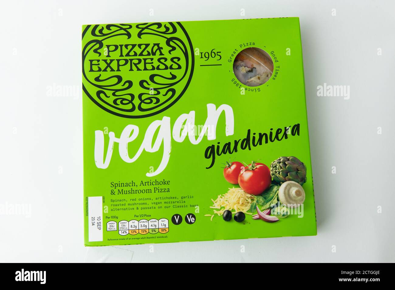 vegan pizza Stock Photo