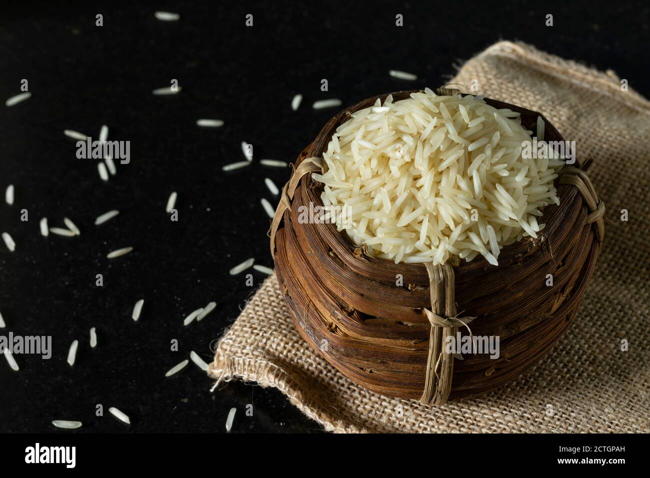Indian uncooked rice hi-res stock photography and images - Alamy