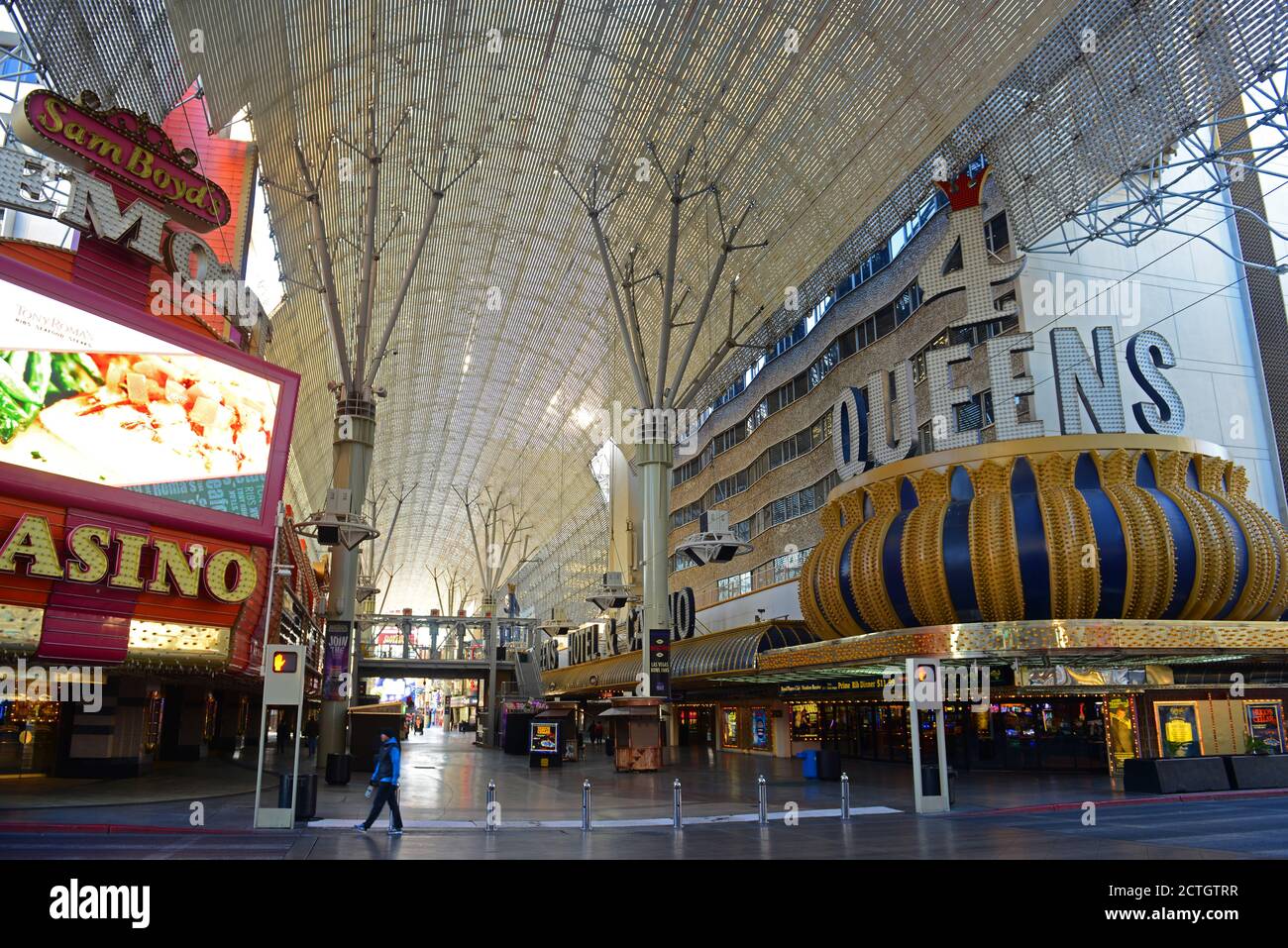 The Four Queens Hotel and Casino on Fremont Street Experience in downtown  Las Vegas, Nevada, USA Stock Photo - Alamy, image size:1300x957