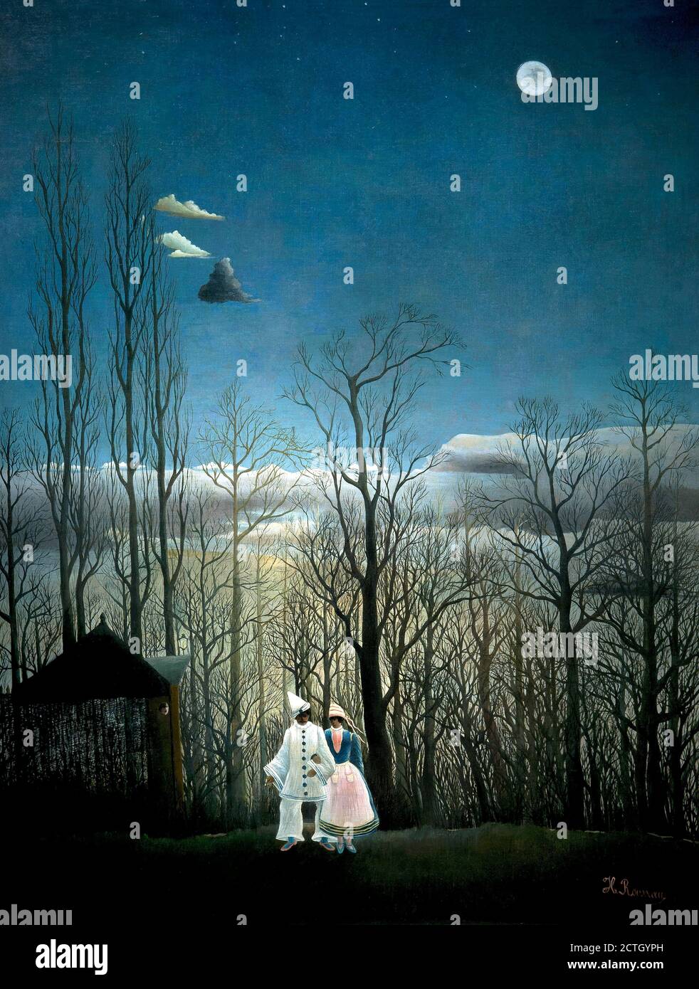 Henri Rousseau 1844-1910. A carnival evening. about 1886. oil painting ...