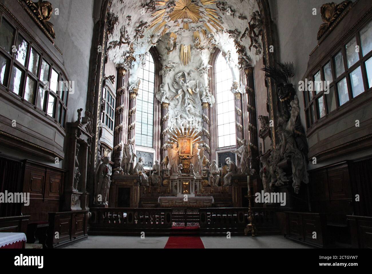 baroque church (saint-michel) in vienna (austria) Stock Photo