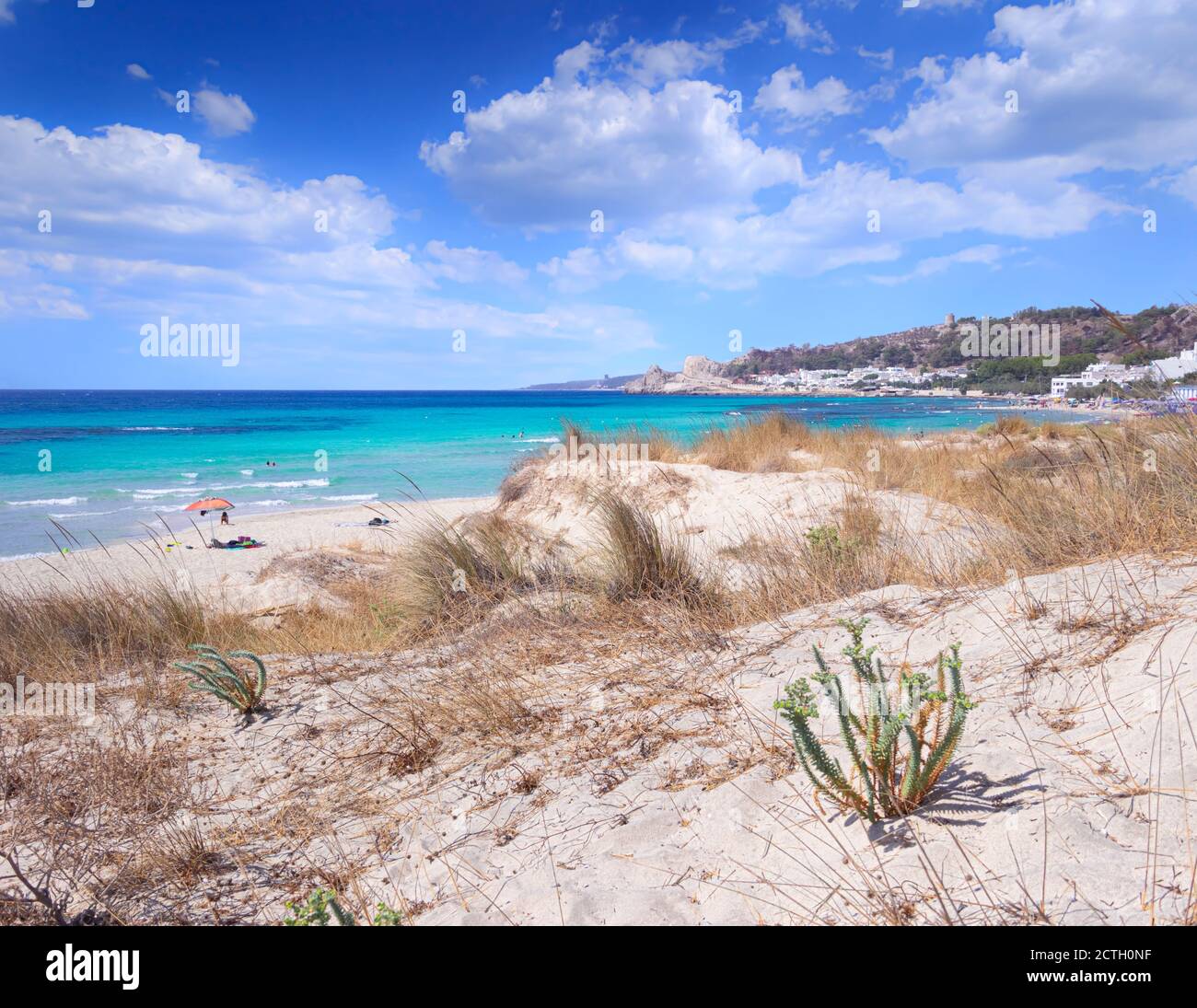 Lido Conchiglie Beach in Salento, Apulia (Italy). Stock Photo