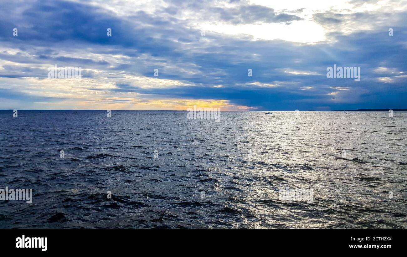 Gulf of Finland, St. Petersburg, Russia Stock Photo