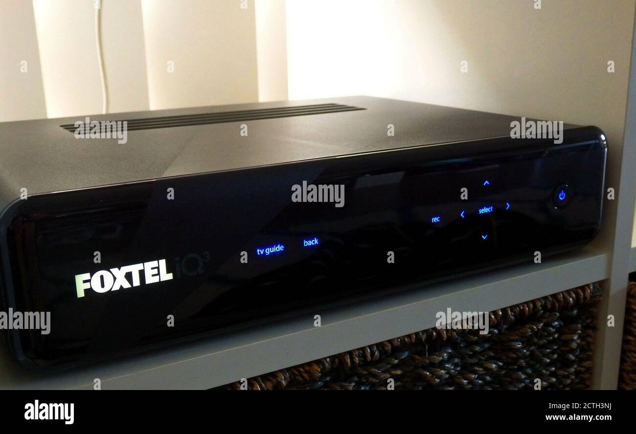 A Foxtel iQ3 TV settop box, Australia Stock Photo Alamy