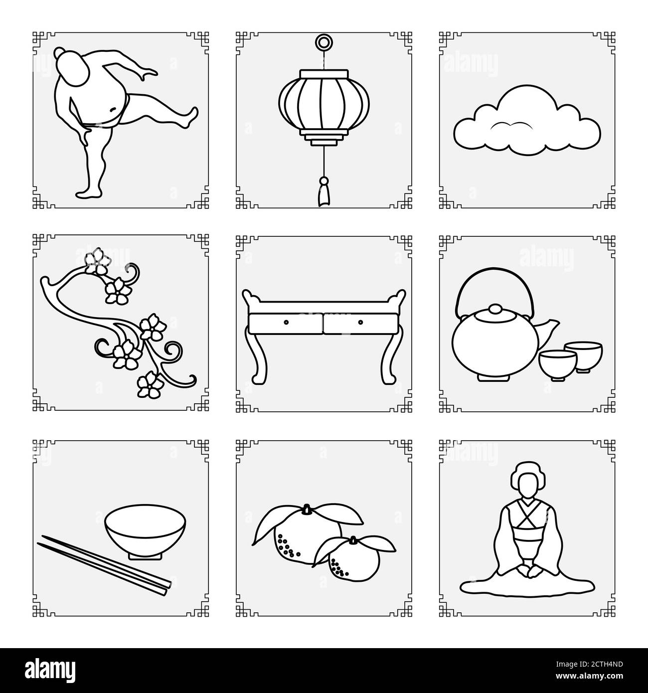 Japanese tea ceremony kimono Black and White Stock Photos & Images - Alamy