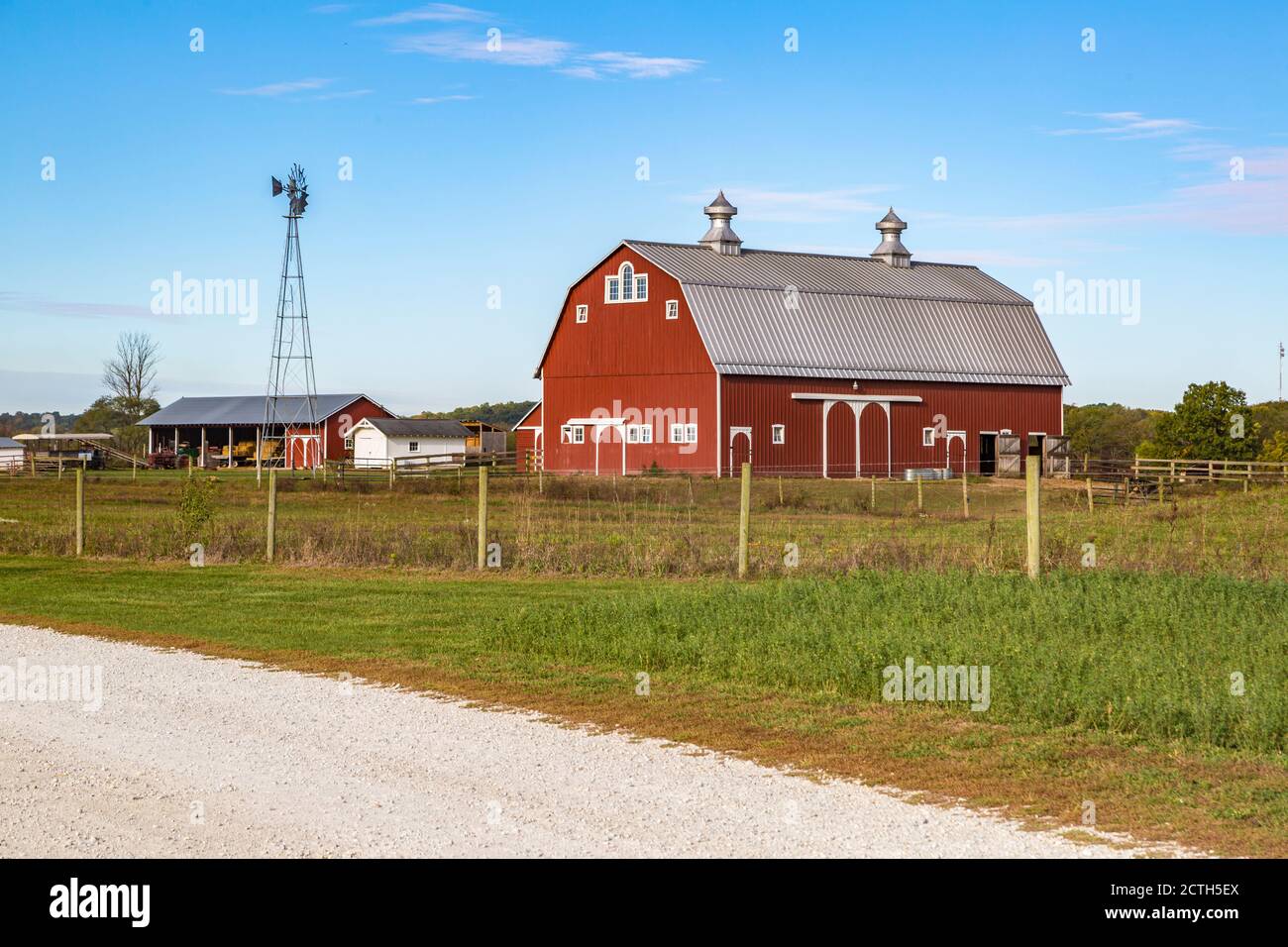 Barn at Prophetstown State Park living history museum Battleground