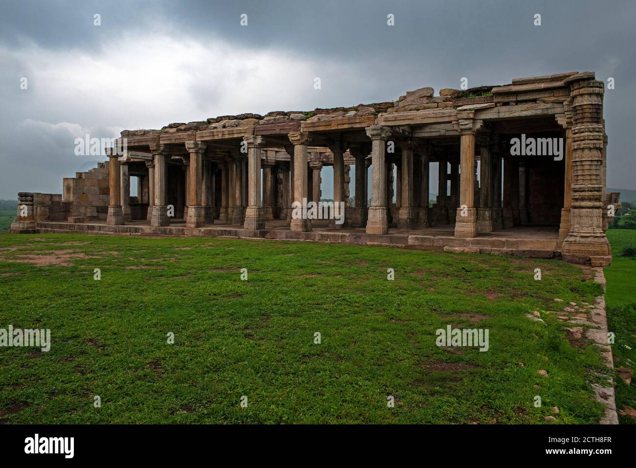 Kabutar Khana Pavilion, Champaner-Pavagadh Archaeological Park, UNESCO WORLD HERITAGE SITE , Gujrat , India. Stock Photo