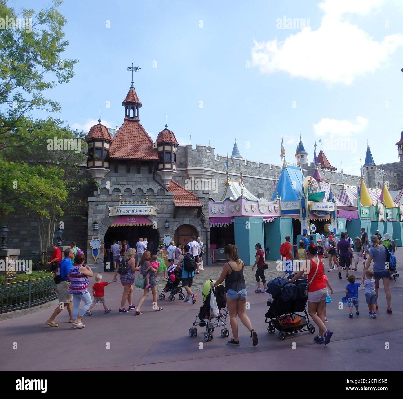 Part of  ' It's a Small World ', Walt Disney World, Orlando, Florida, United States Stock Photo
