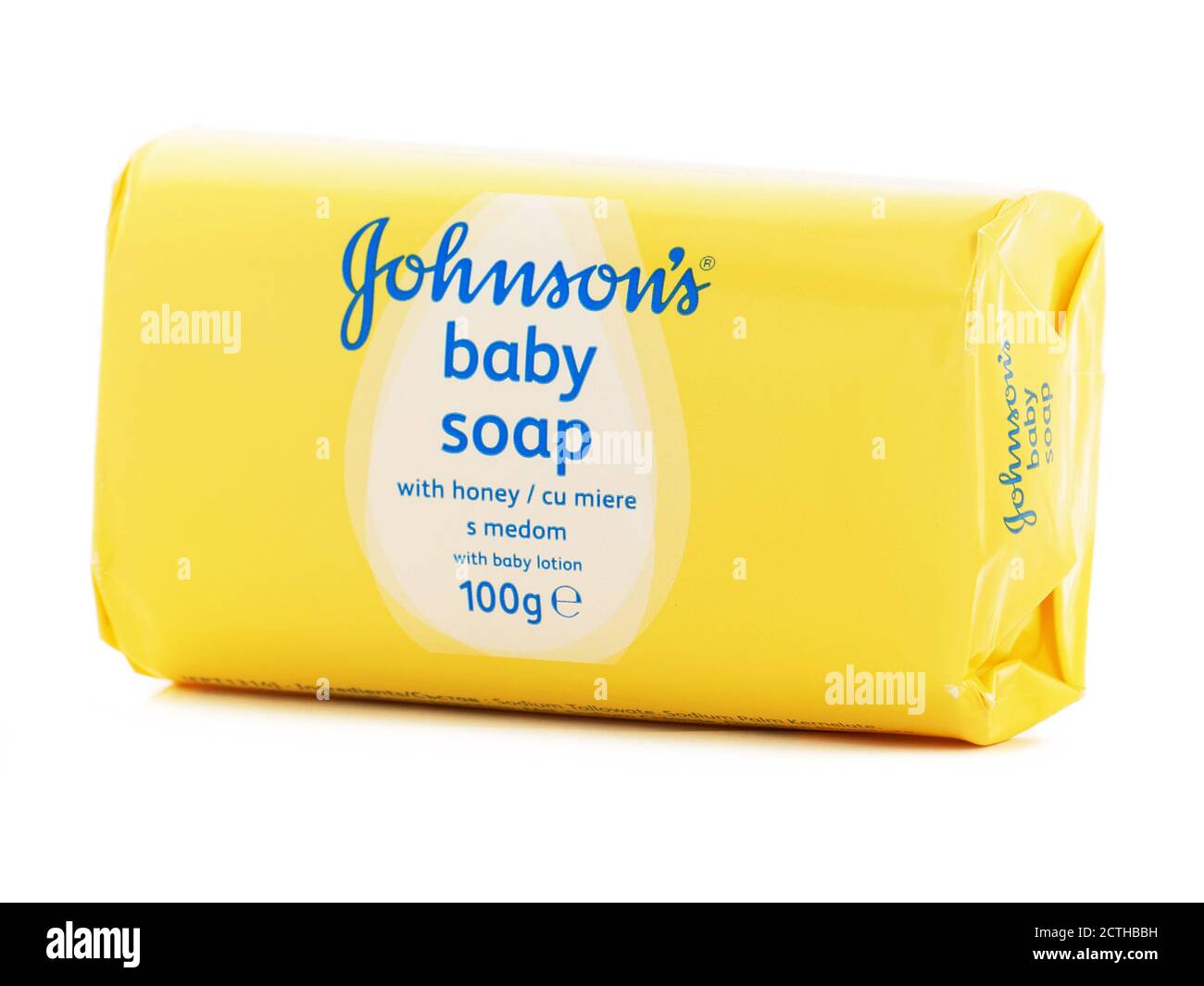 BUCHAREST, ROMANIA - APRIL 23, 2015. Johnson's Baby soap with honey  isolated on white, product owned by Johnson & Johnson Company Stock Photo -  Alamy