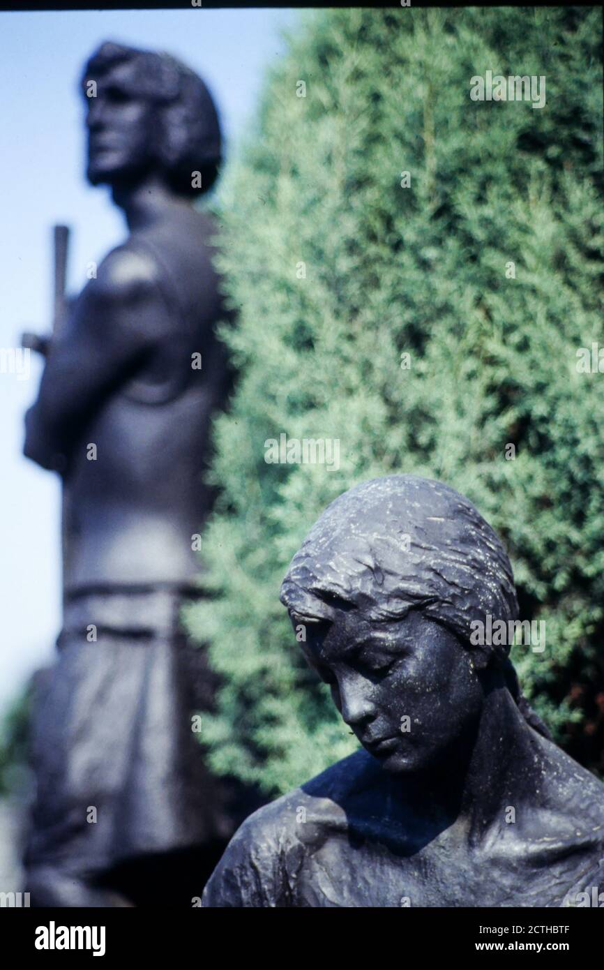 Monumental cemetery, statues, Milan, Italy Stock Photo Alamy