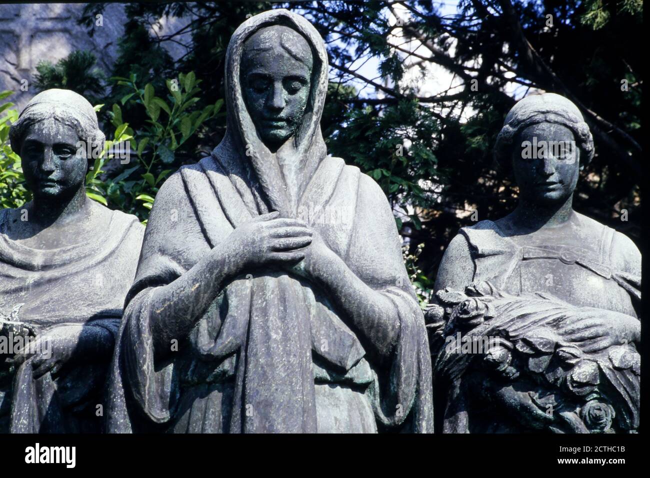 Monumental cemetery, statues, Milan, Italy Stock Photo Alamy
