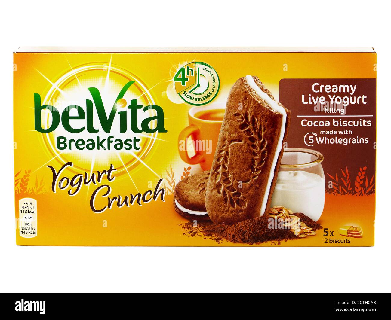 BUCHAREST, ROMANIA APRIL 7, 2016. belVita Breakfast Yogurt Crunch ...