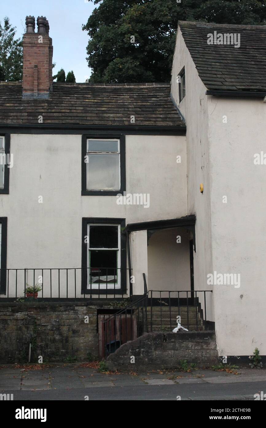 18th century black and white house UK Stock Photo Alamy