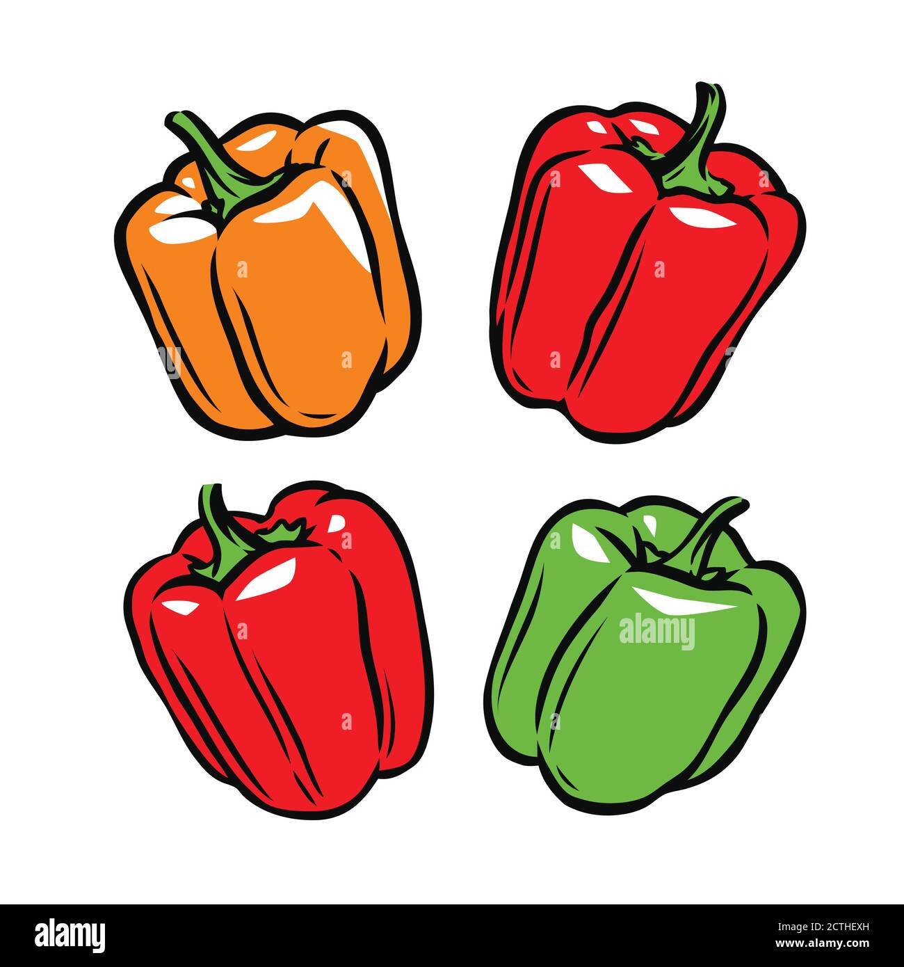 Pepper symbol. Culinary seasoning, food vector Stock Vector