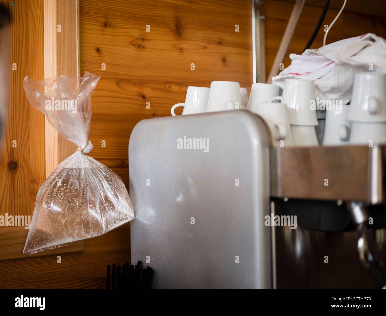 Plastic bag filled with water as environment frinedly method to repel