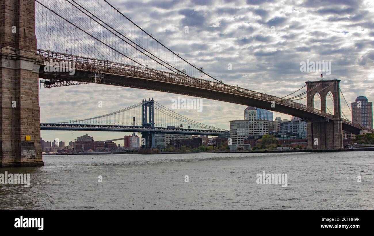 Brooklyn manhattan bridges view hi-res stock photography and images - Alamy