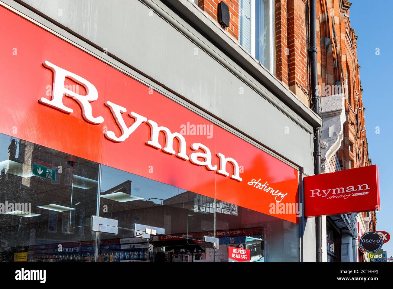 Ryman stationery sign hires stock photography and images Alamy