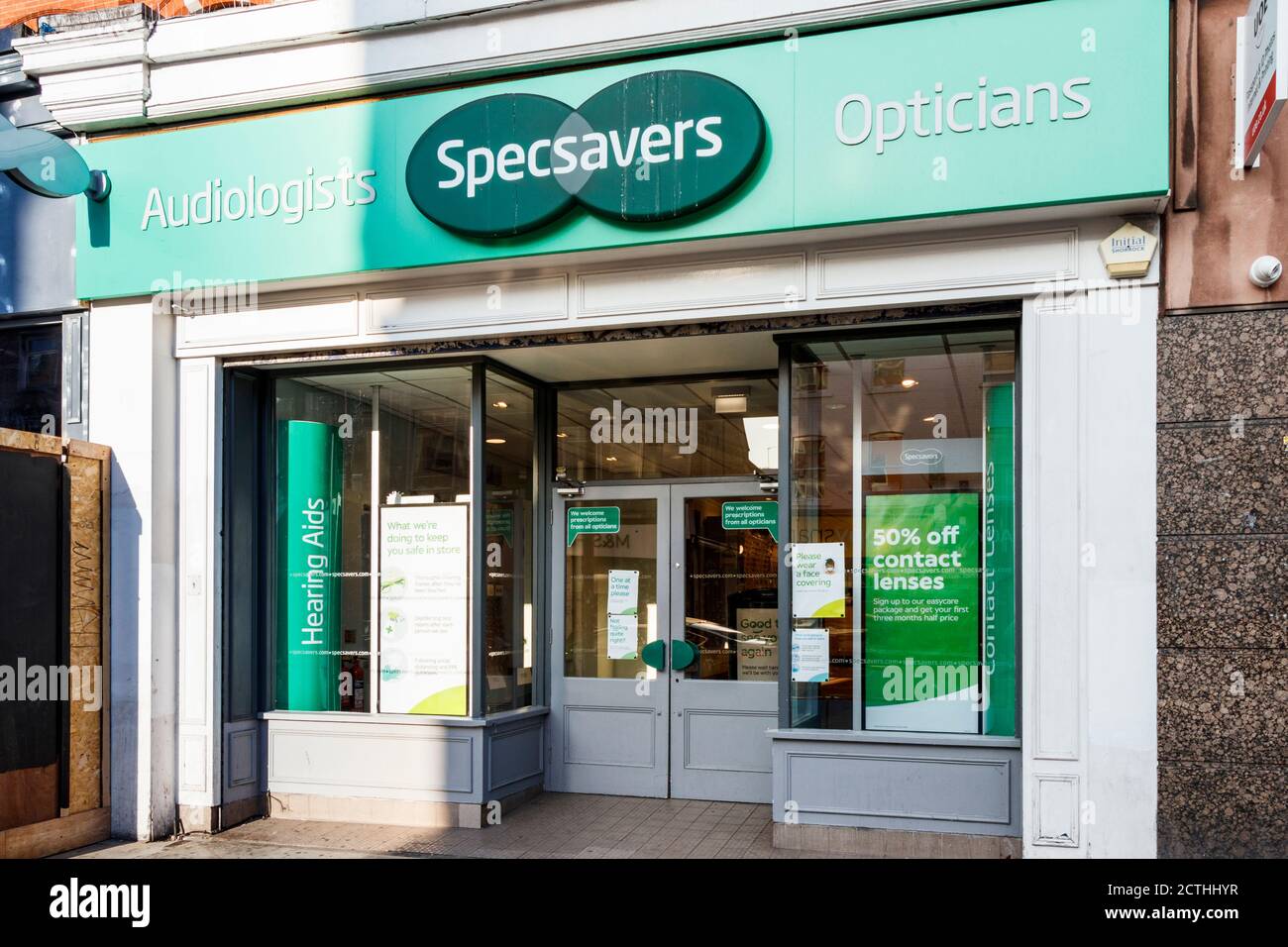 A branch of Specsavers opticians in Camden High Street, London, UK Stock Photo