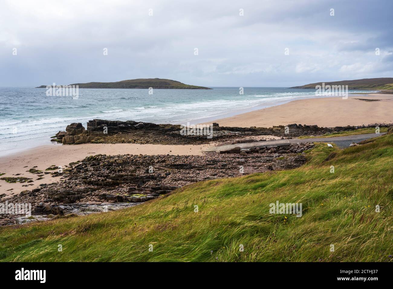 Big Sand beach with Longa Island in distance Gairloch, Wester Ross