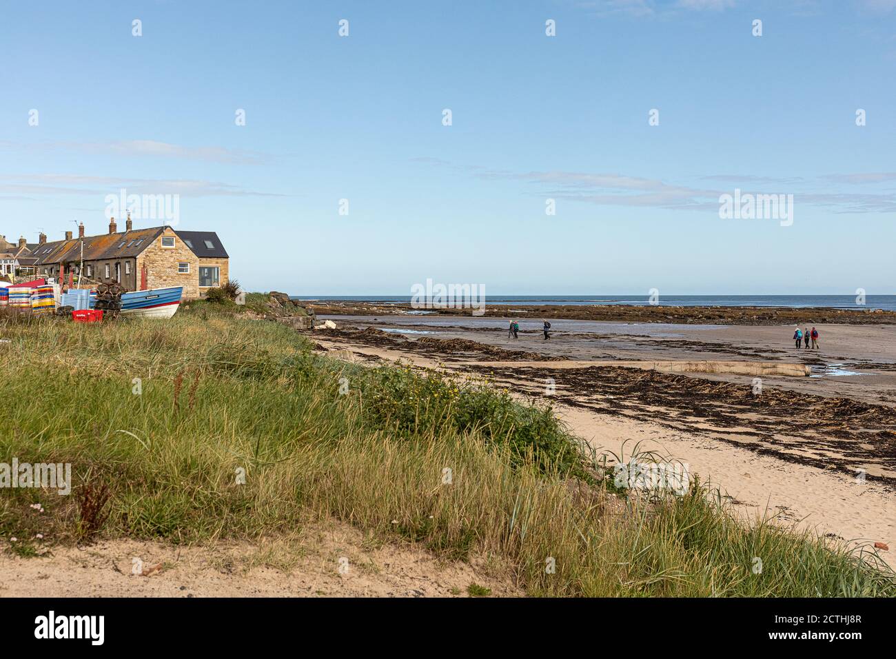 Boulmer Northumberland Stock Photo