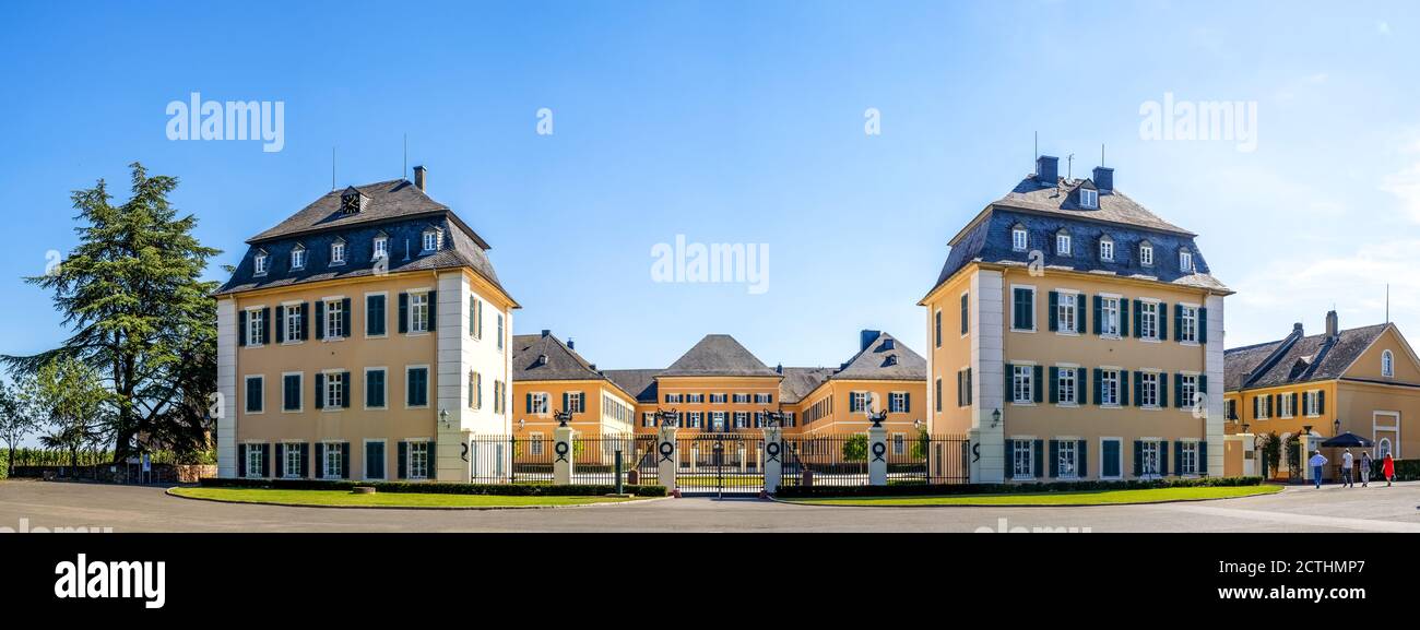 Castle Johannisberg, Geisenheim, Rheingau, Germany Stock Photo