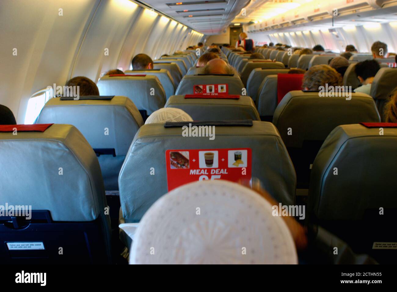 Travel on Jet2,com budget airline from Leeds to Prague 2006 Stock Photo