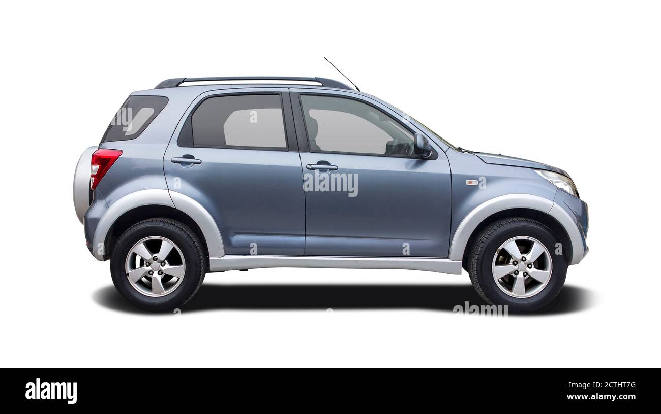 Japanese SUV car side view isolated on white Stock Photo